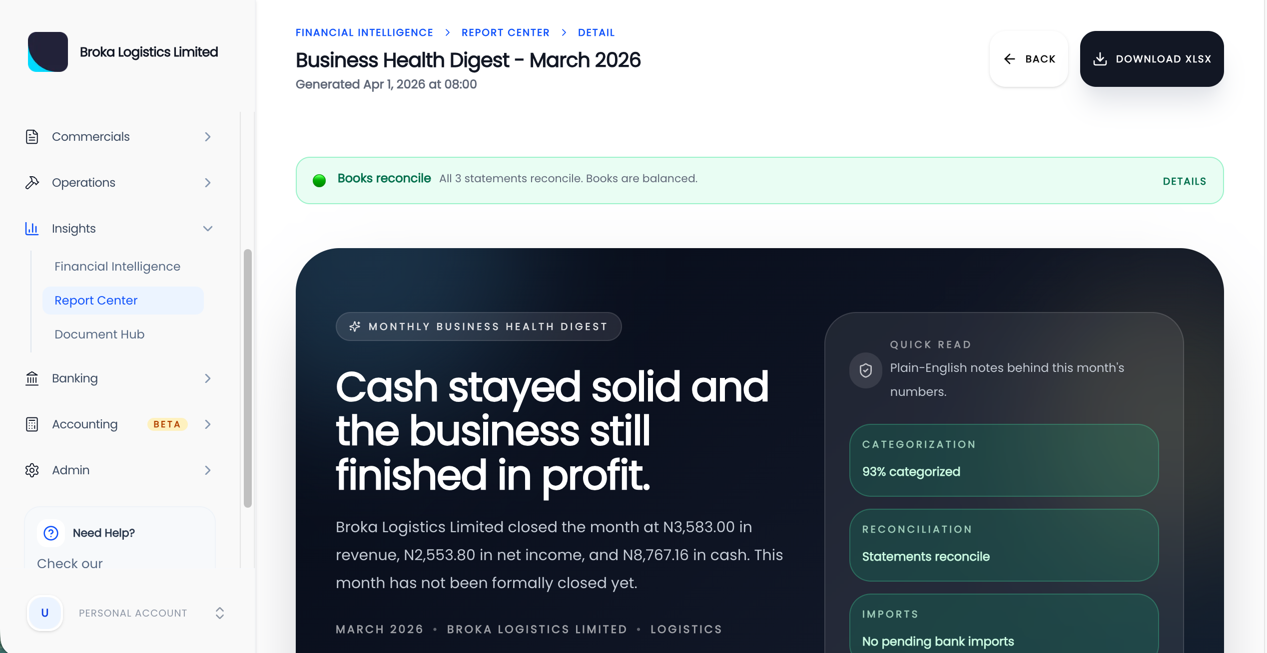 Zairaa financial intelligence